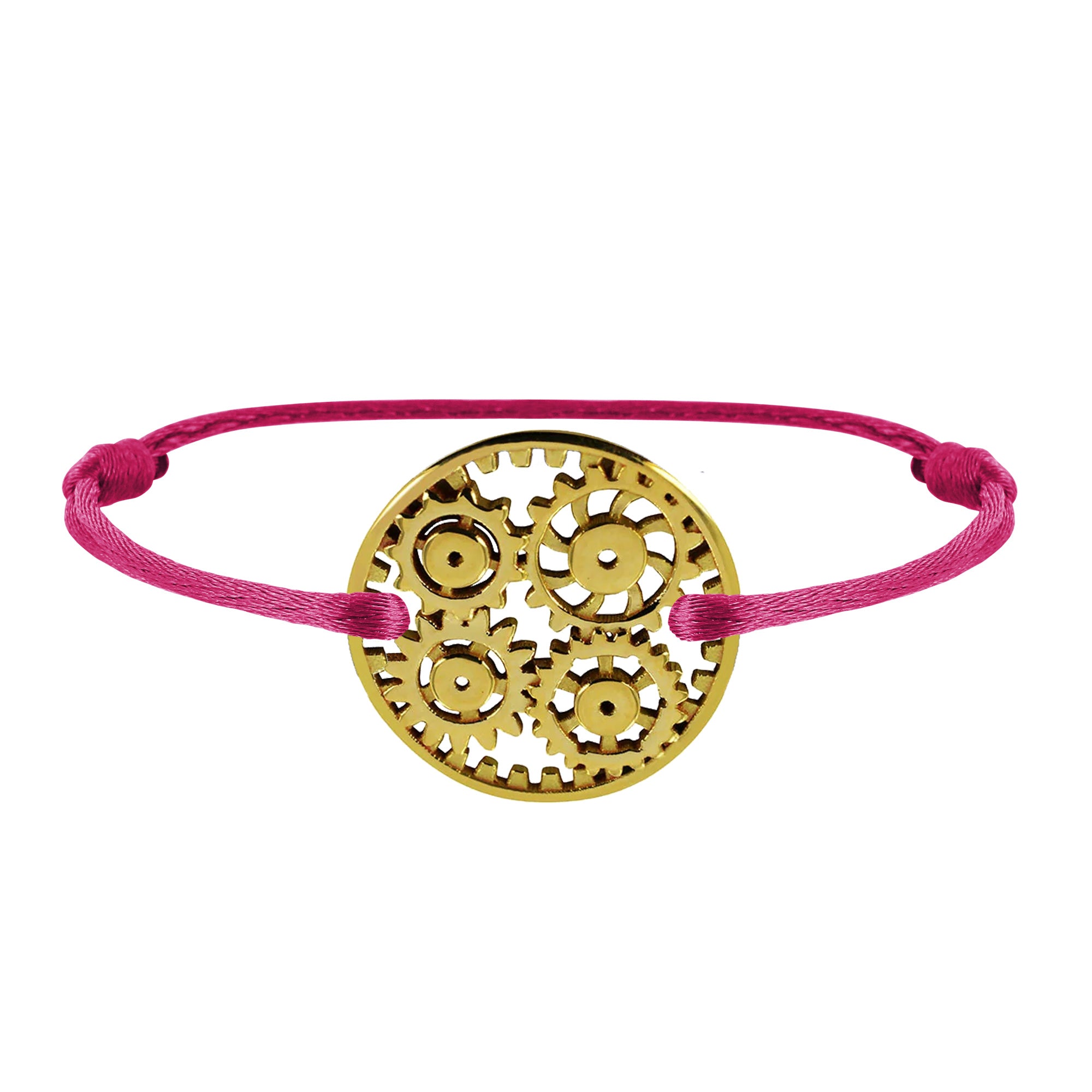 Bracelet lien Engrenages en or