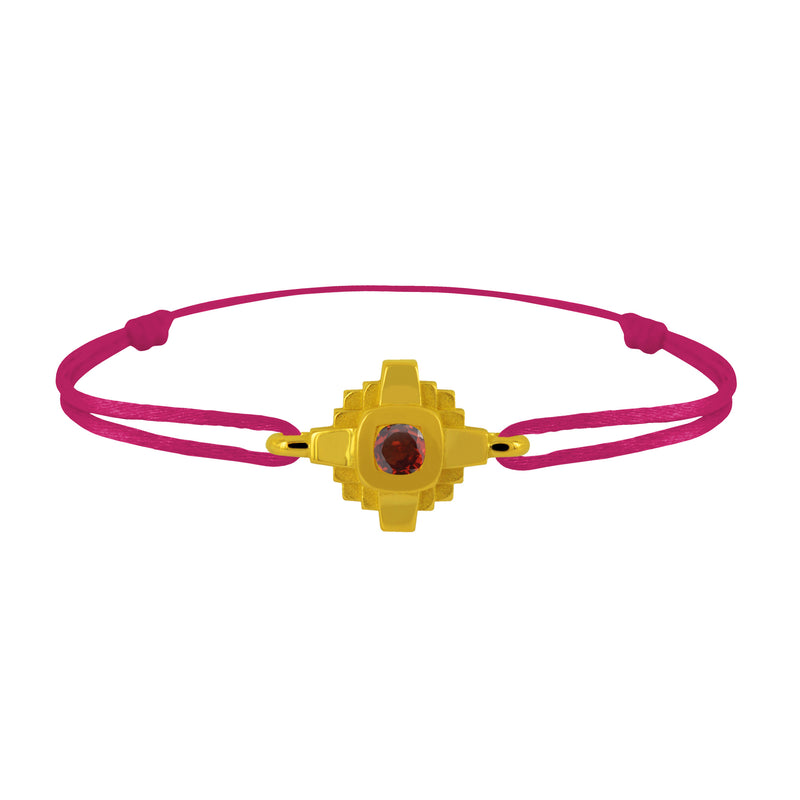 Bracelet Esther Saphir rouge 3 mm