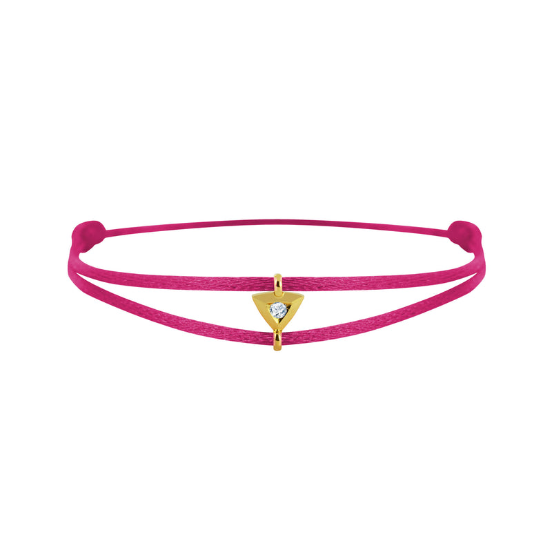 Mon Alchimie Triangle bracelet in gold and diamonds
