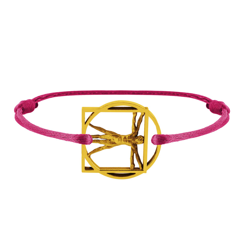 Medal bracelet Vitruvian Man