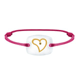 Bracelet Cœur amour lien émotion en or