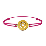 Bracelet lien Tournaire signe labyrinthe rond or