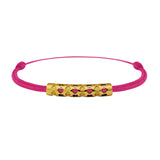 Bracelet lien Tournaire tube or cupidon cœur
