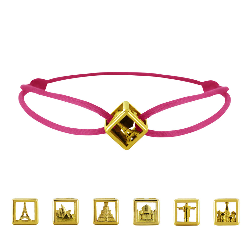 Bracelet Dé de voyage en Or