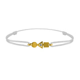 trilogy gold and diamond bracelet