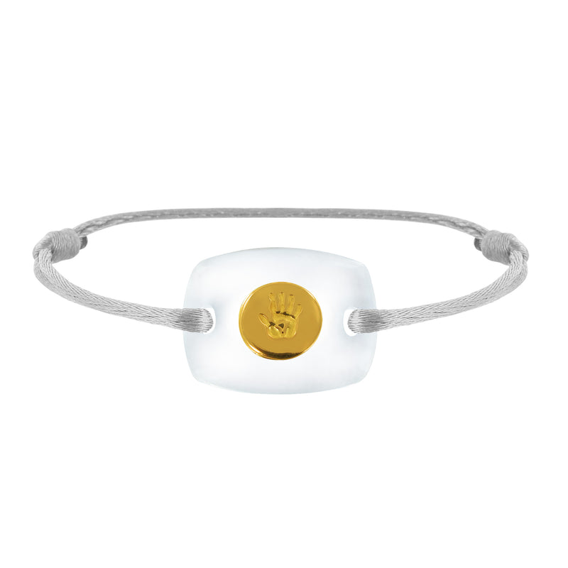 Bracelet Empreinte de mains lien émotion en or