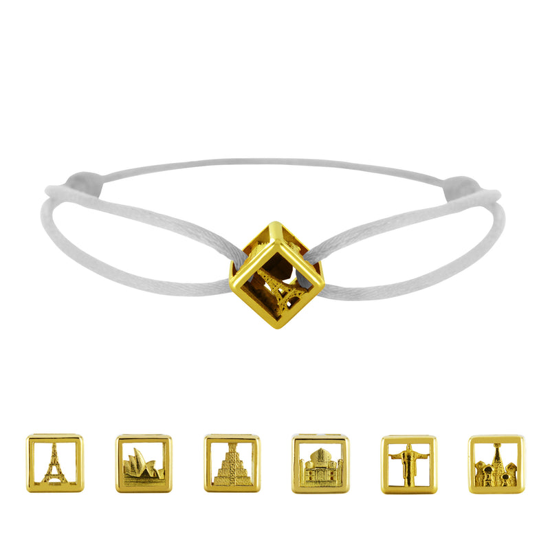 Bracelet Dé de voyage en Or