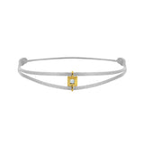Mon Alchimie square  bracelet in gold and diamonds