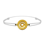 Bracelet lien Tournaire signe labyrinthe rond or
