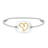 Bracelet Cœur amour lien émotion en or