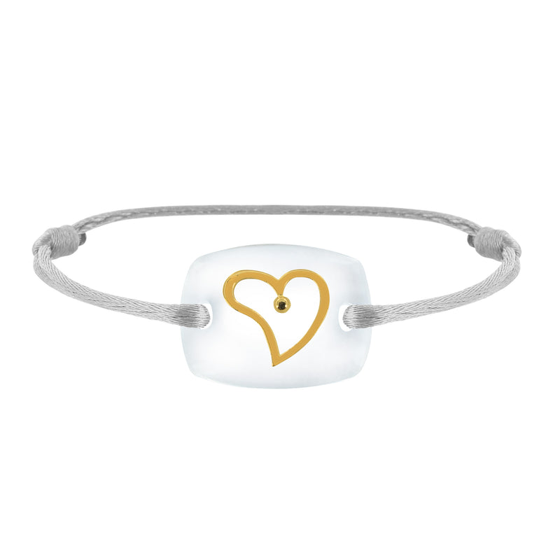 Bracelet Cœur amour lien émotion en or