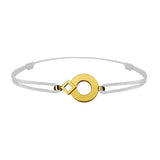 Bracelet lien Tournaire signe éclipse rond or