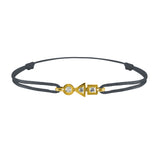 trilogy bracelet in 3-diamond gold