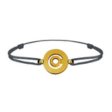 Bracelet lien Tournaire signe labyrinthe rond or