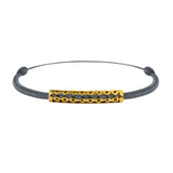 Tournaire gold tube link bracelet trilogy