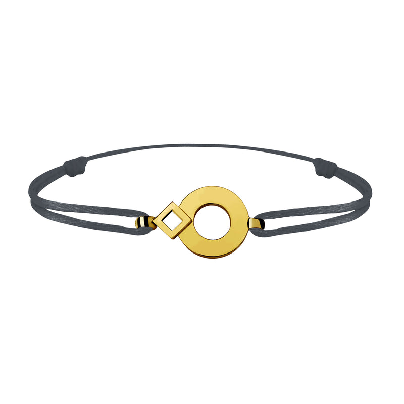 Bracelet lien Tournaire signe éclipse rond or