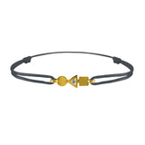 trilogy gold and diamond bracelet