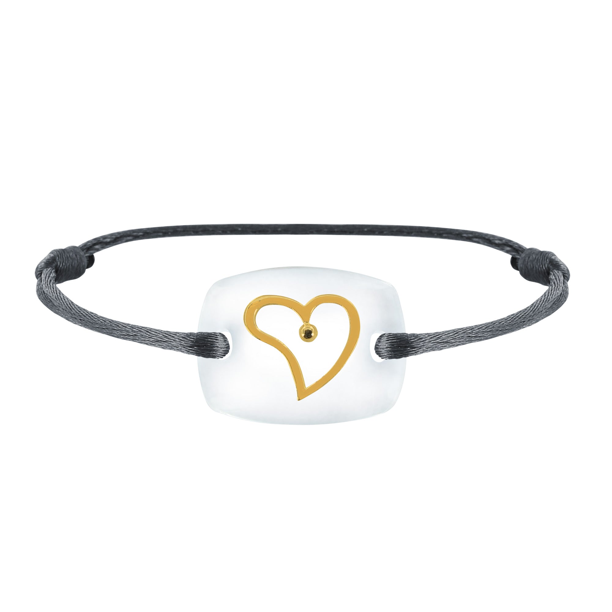 Bracelet Cœur amour lien émotion en or