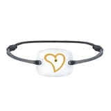 Bracelet Cœur amour lien émotion en or