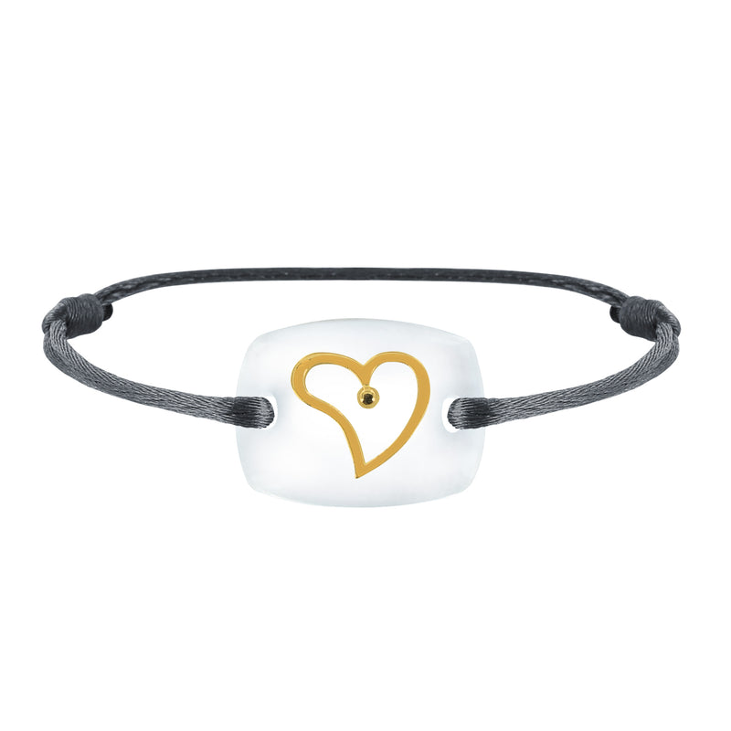 Bracelet Cœur amour lien émotion en or