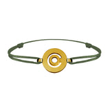 Bracelet lien Tournaire signe labyrinthe rond or
