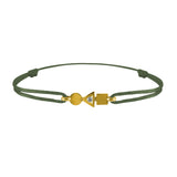 trilogy gold and diamond bracelet