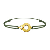 Bracelet lien Tournaire signe éclipse rond or
