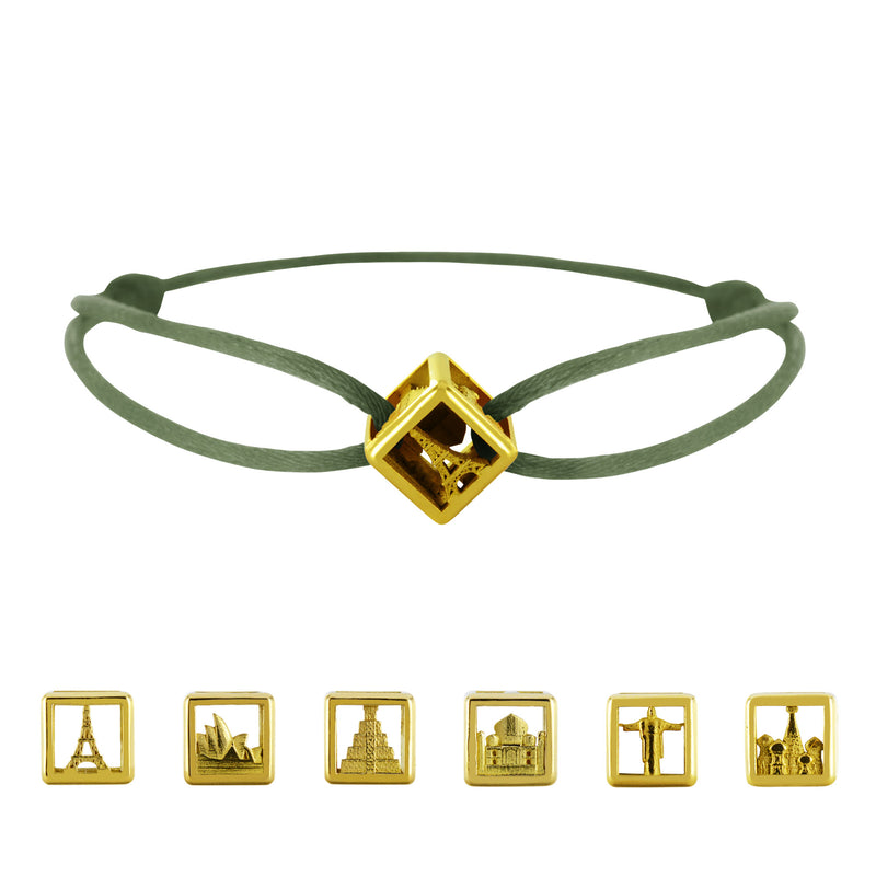 Bracelet Dé de voyage en Or