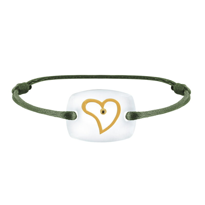 Bracelet Cœur amour lien émotion en or