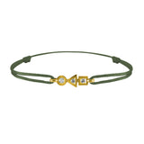 trilogy bracelet in 3-diamond gold