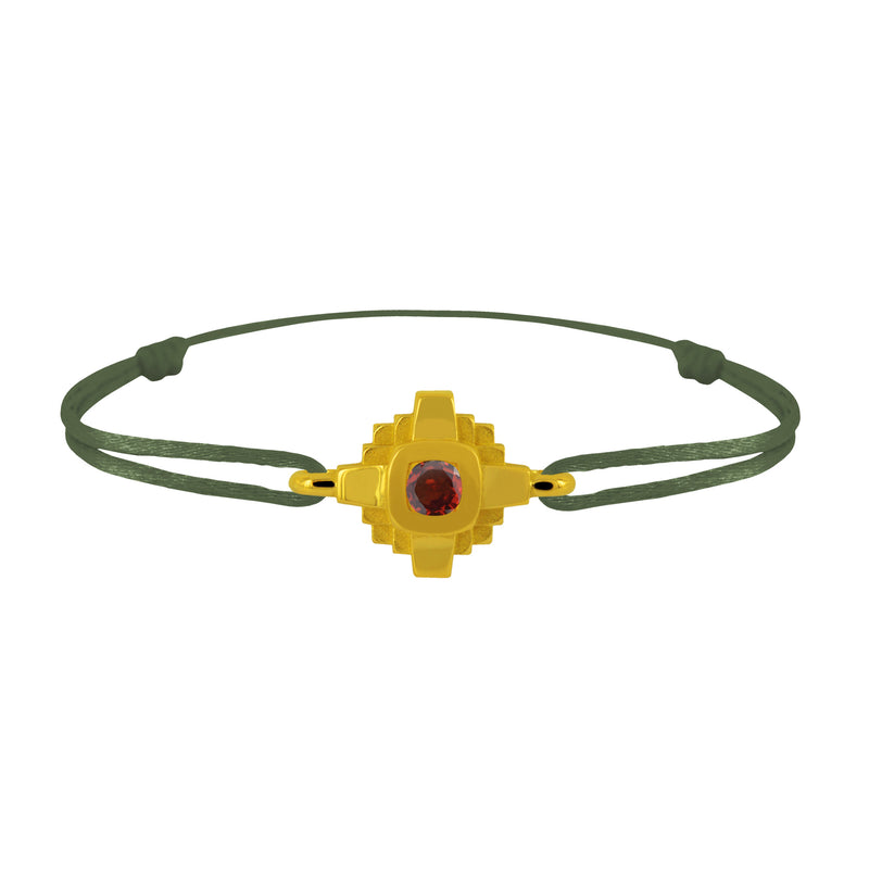 Bracelet Esther Saphir rouge 3 mm