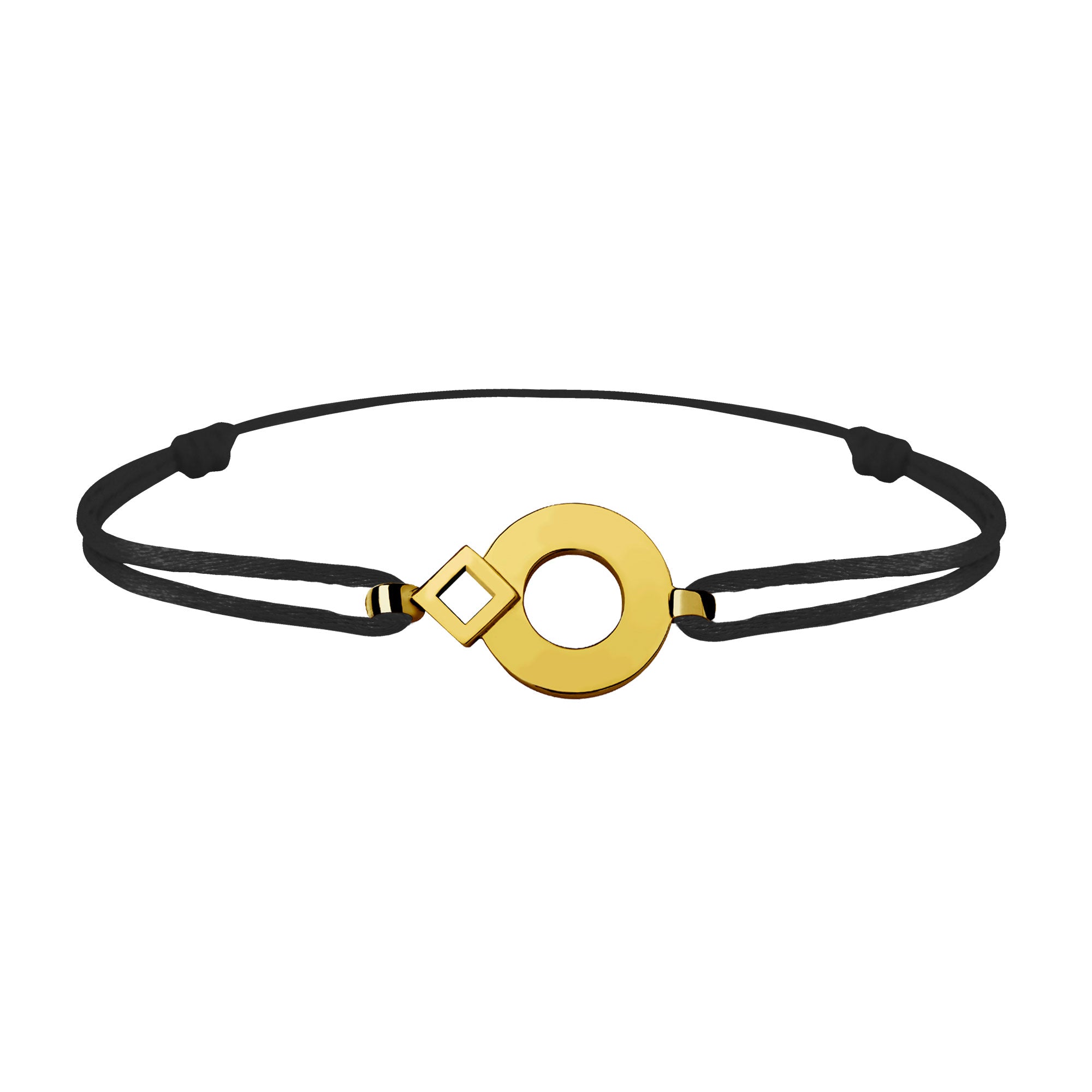 Bracelet link Tournaire signe  eclipse round gold