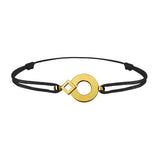 Bracelet lien Tournaire signe éclipse rond or