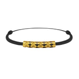 Bracelet lien Tournaire tube or cupidon cœur