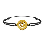 Bracelet lien Tournaire signe labyrinthe rond or