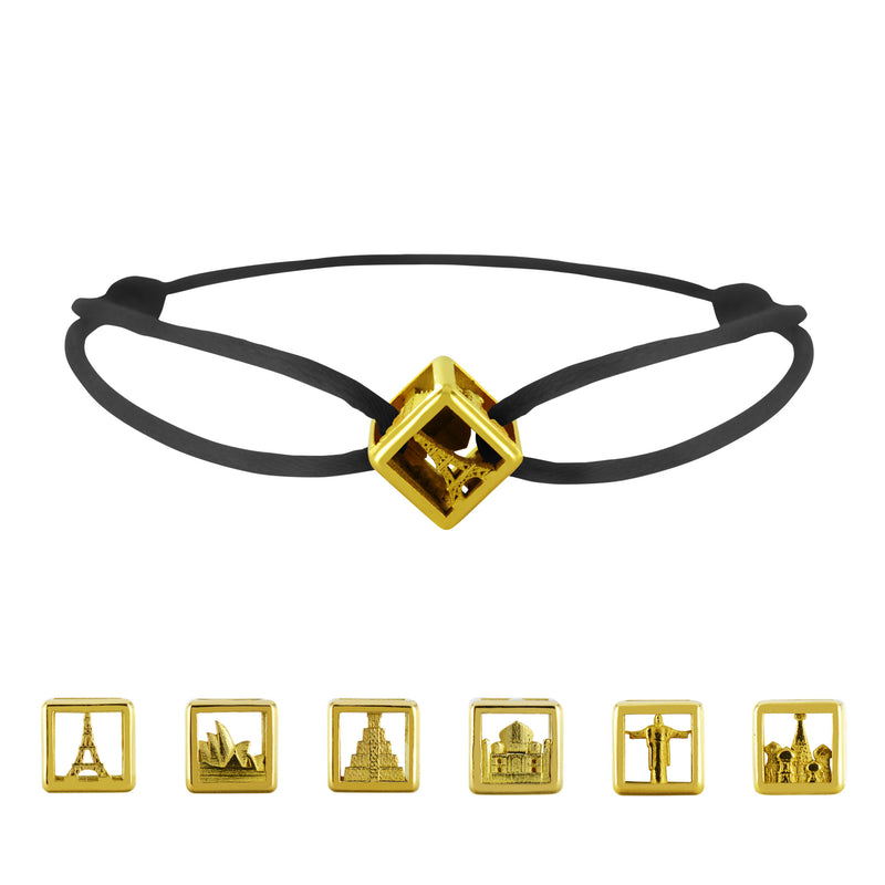 Bracelet Dé de voyage en Or