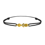 trilogy gold and diamond bracelet