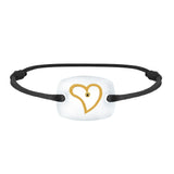 Bracelet Cœur amour lien émotion en or
