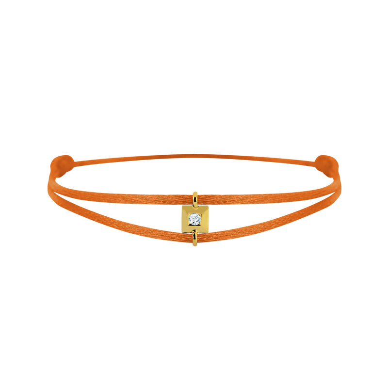 Mon Alchimie square  bracelet in gold and diamonds