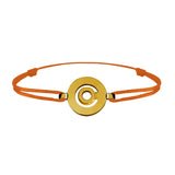 Bracelet lien Tournaire signe labyrinthe rond or