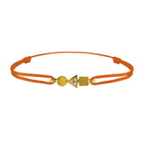 trilogy gold and diamond bracelet