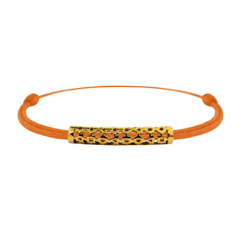 Tournaire gold tube link bracelet trilogy