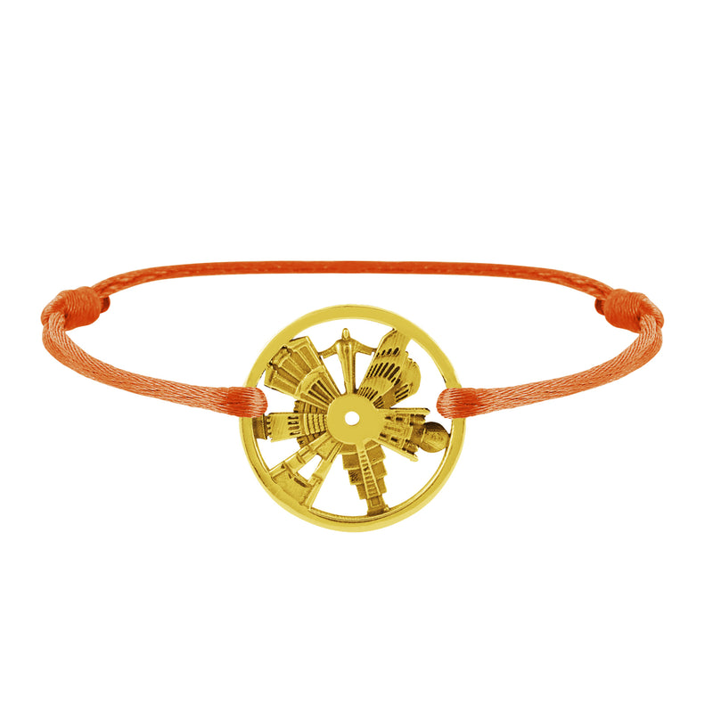 Bracelet 7 Merveilles Du Monde en Or