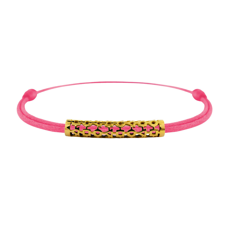 Tournaire gold tube link bracelet trilogy
