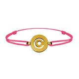 Bracelet lien Tournaire signe labyrinthe rond or