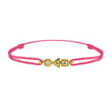trilogy bracelet in 3-diamond gold