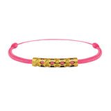 Bracelet lien Tournaire tube or cupidon cœur