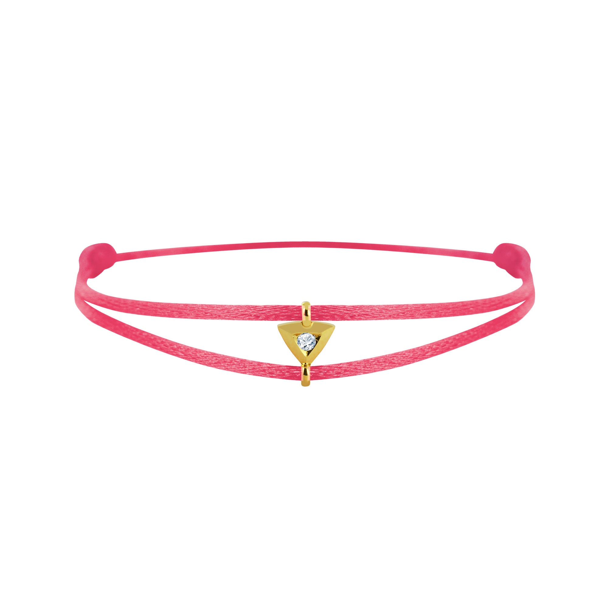 Mon Alchimie Triangle bracelet in gold and diamonds