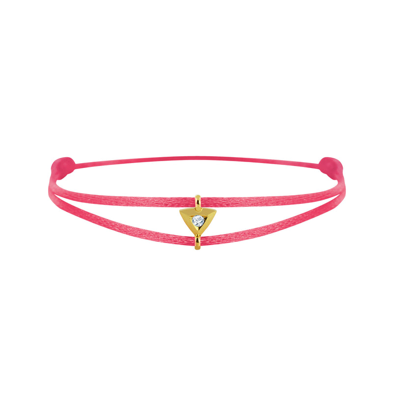 Mon Alchimie Triangle bracelet in gold and diamonds
