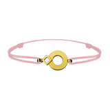 Bracelet lien Tournaire signe éclipse rond or